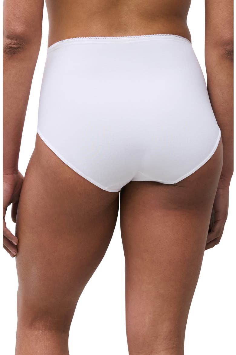 Maris High Waist Support Briefs, Alternate, color, WHITE