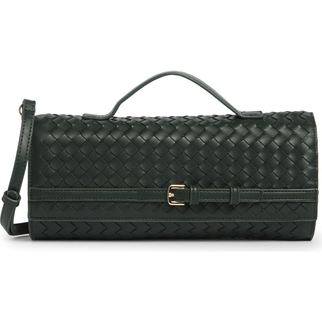 Urban Expressions Handbags Woven Convertible Clutch In Green
