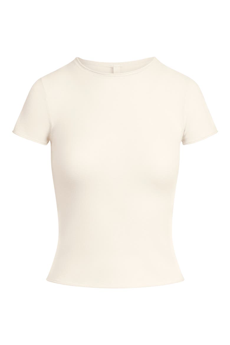 Cashmere T-Shirt, Alternate, color, EGRET