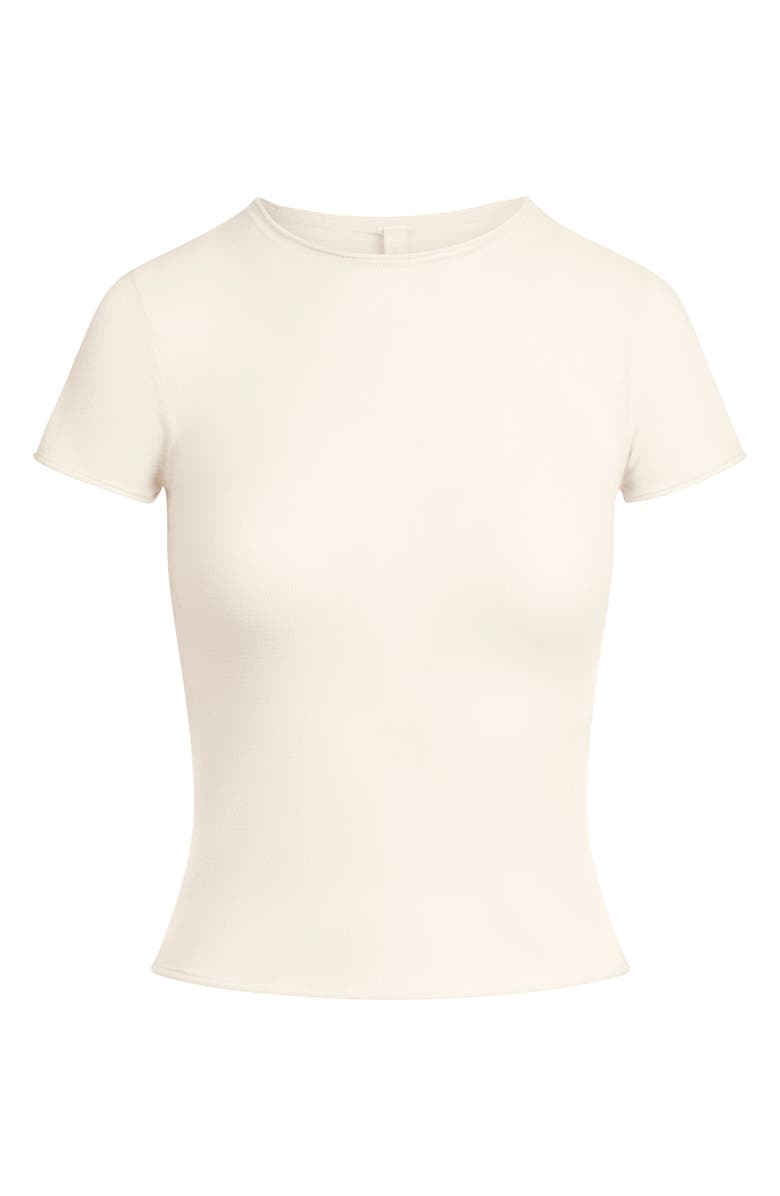 SKIMS Cashmere T-Shirt, Alternate, color, Egret