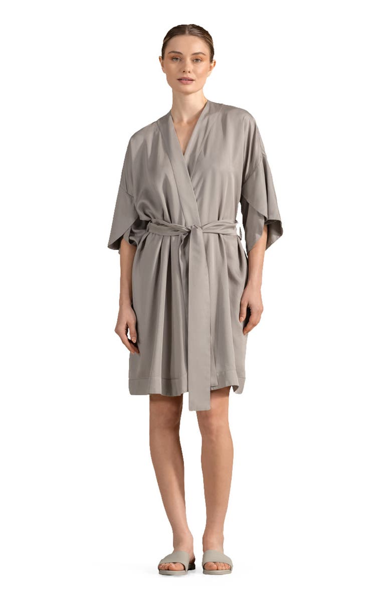 Togas Naomi Short Woman's bathrobe, Alternate, color, Brown
