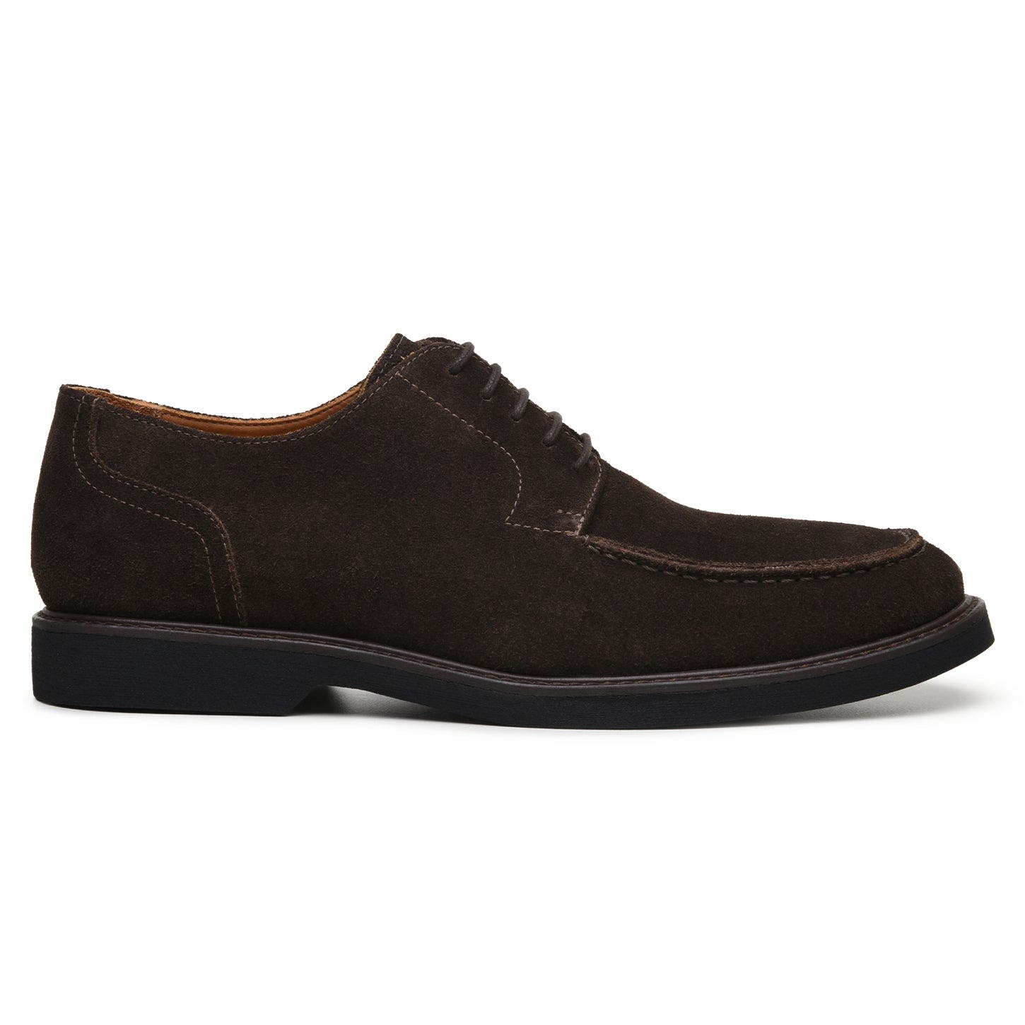 Franco Suede Split Toe Derby, Main, color, Chocolate Brown