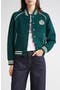 Crest Detail Wool & Cashmere Varsity Jacket