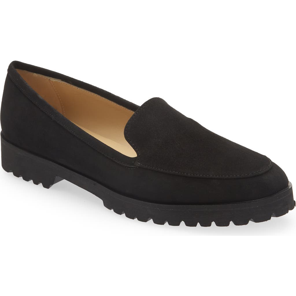 andrea carrano Carro Loafers in Black Suede at Nordstrom, Size 40