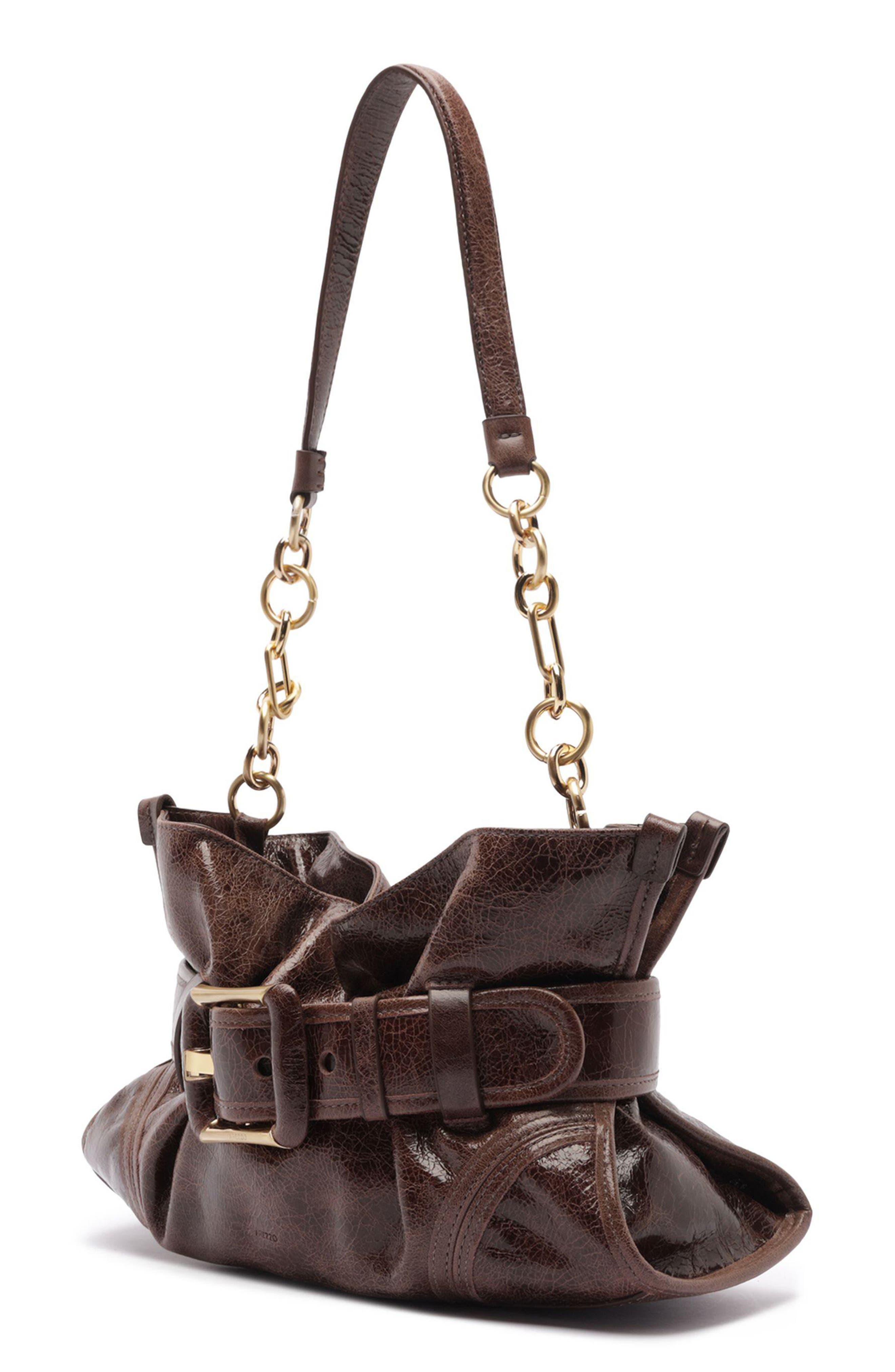 Riley Small Leather Shoulder Bag, Alternate, color, NEW COCOA