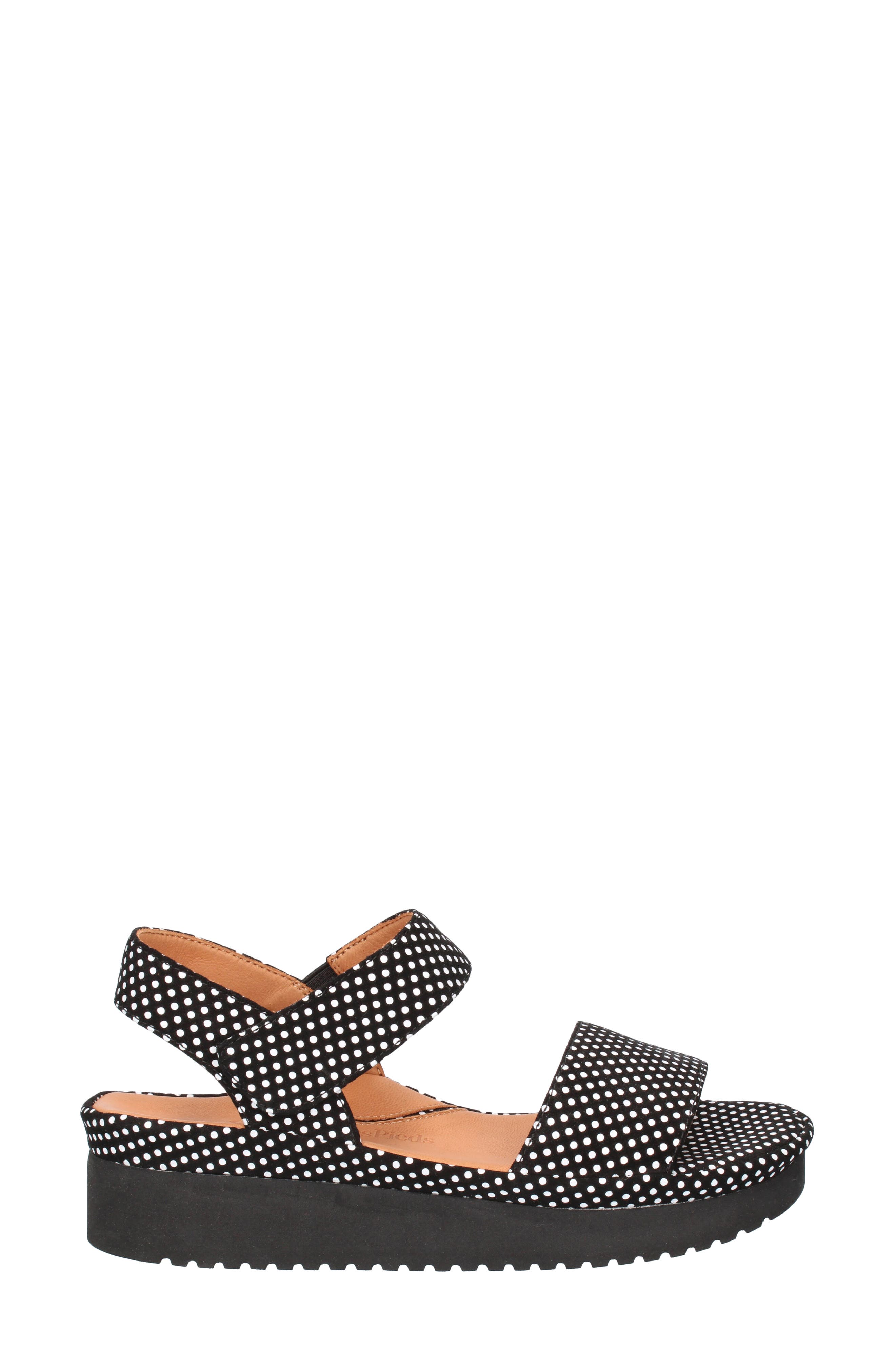 L'Amour des Pieds Abrilla Platform Sandal, Alternate, color, Black/ White