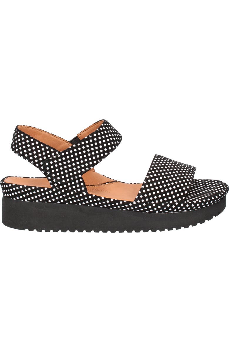 L'Amour des Pieds Abrilla Platform Sandal, Alternate, color, Black/ White