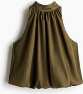 H&M Bubble-hem Halterneck Top