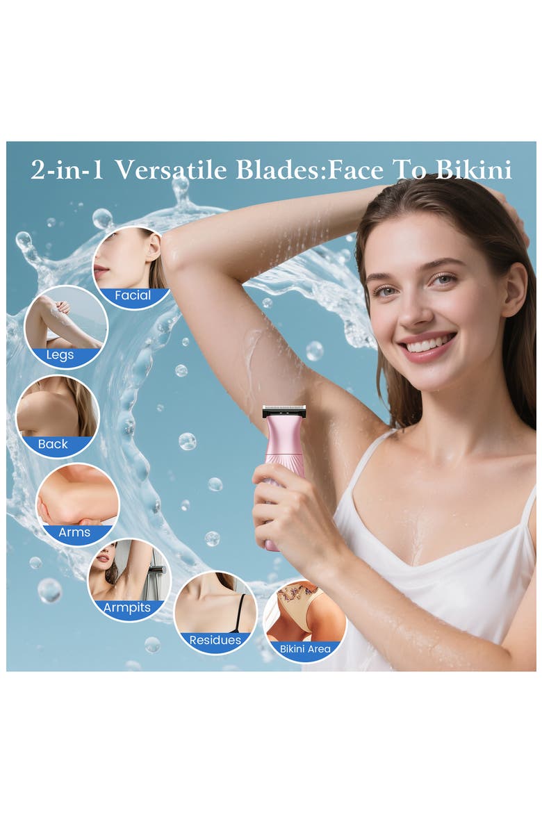 Pearl P1 Pro 2-in-1 Bikini Trimmer & Shaver, Alternate, color, NO COLOR