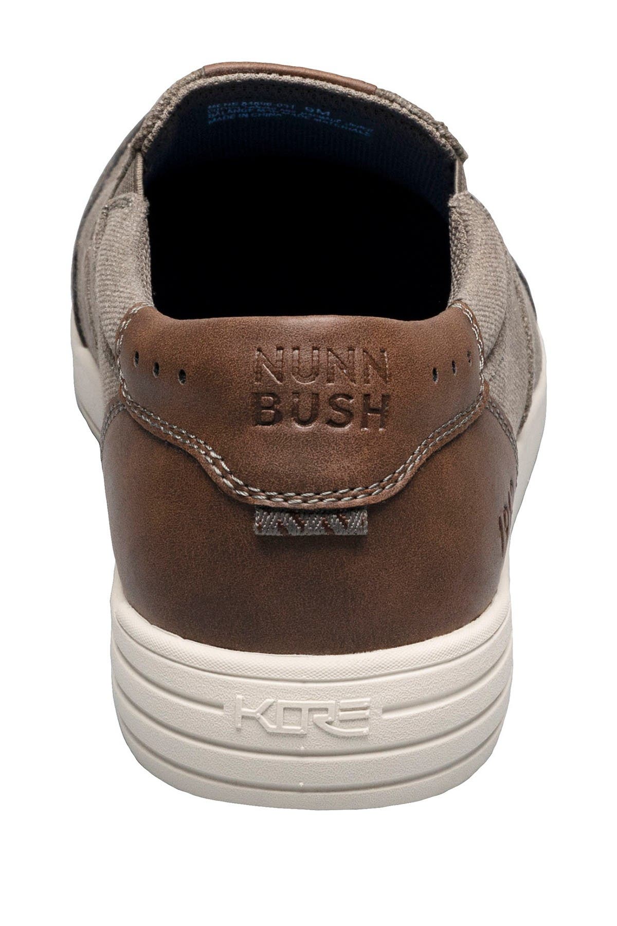 NUNN BUSH Kore City Walk Canvas Moc Toe Slip-On Sneaker - Wide Width Available, Alternate, color, Cement Canvas