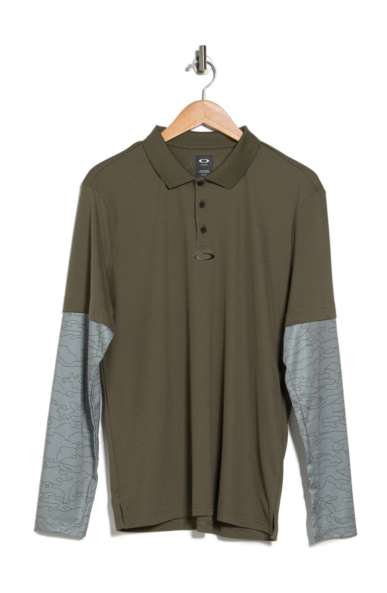Oakley Long Sleeve Polo, Alternate, color,