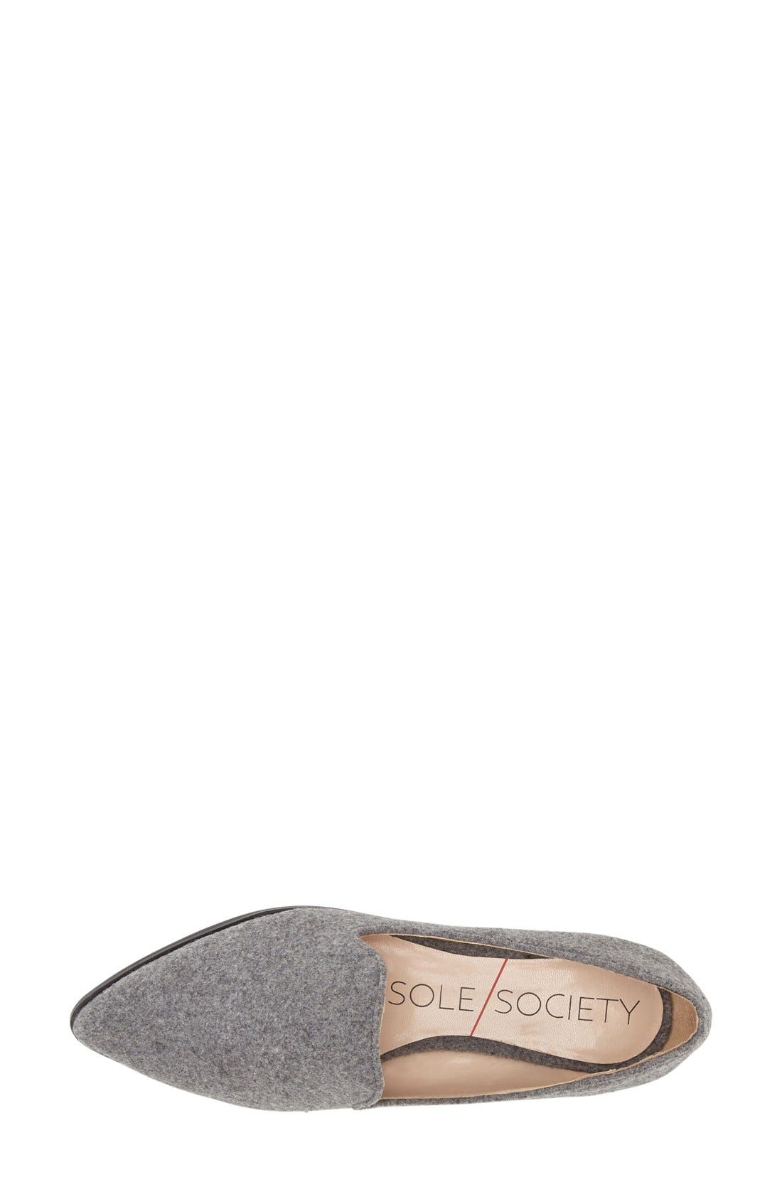Sole Society 'Bela' Pointy Toe Loafer, Alternate, color, 