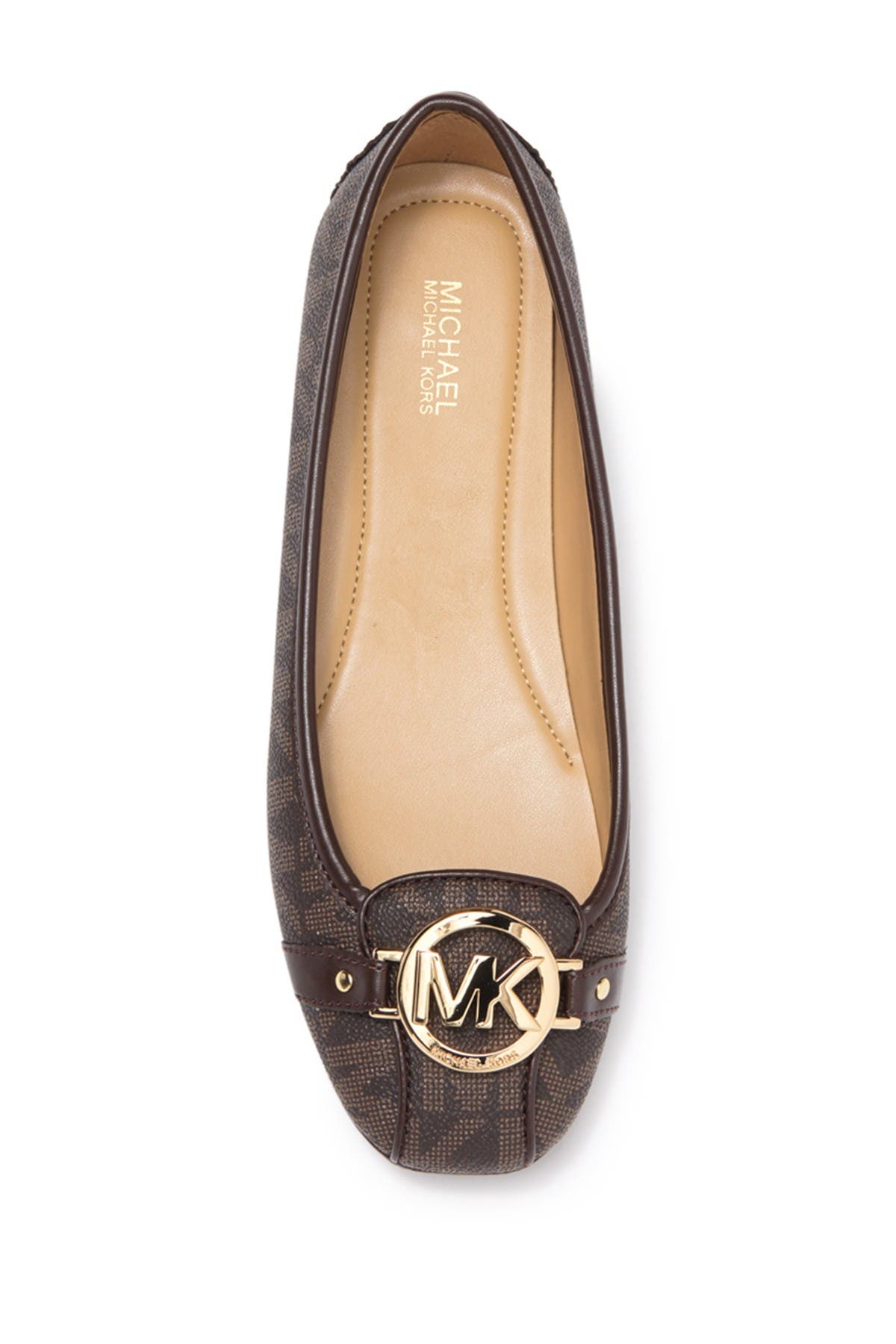 MICHAEL Michael Kors MK Embossed Fulton Moc Flat, Alternate, color, 