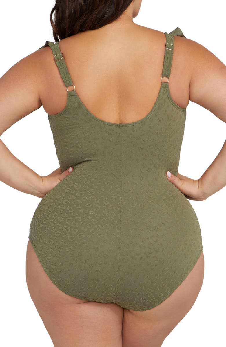 Artesands Manet Ruffle One-Piece Swimsuit, Alternate, color,