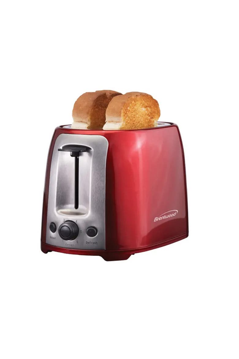2 Slice Cool Touch Toaster Stainless Steel, Alternate, color, Red