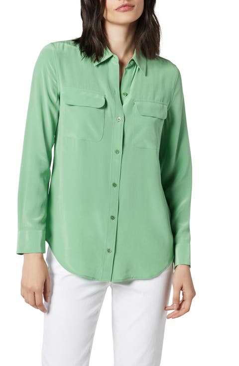Signature Silk Button-Up Shirt