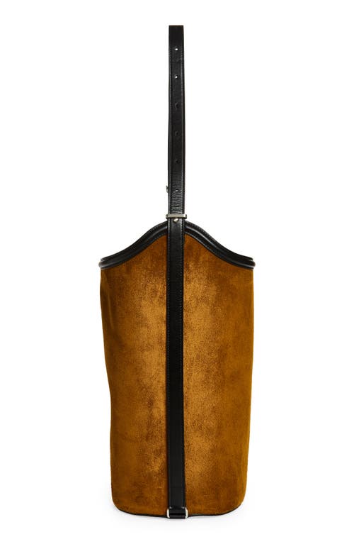 Proenza Schouler Brant Suede Bucket Bag In Green