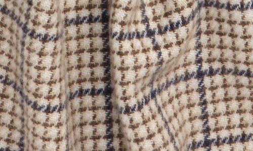 Andrew Stewart Check Cashmere Scarf In Brown