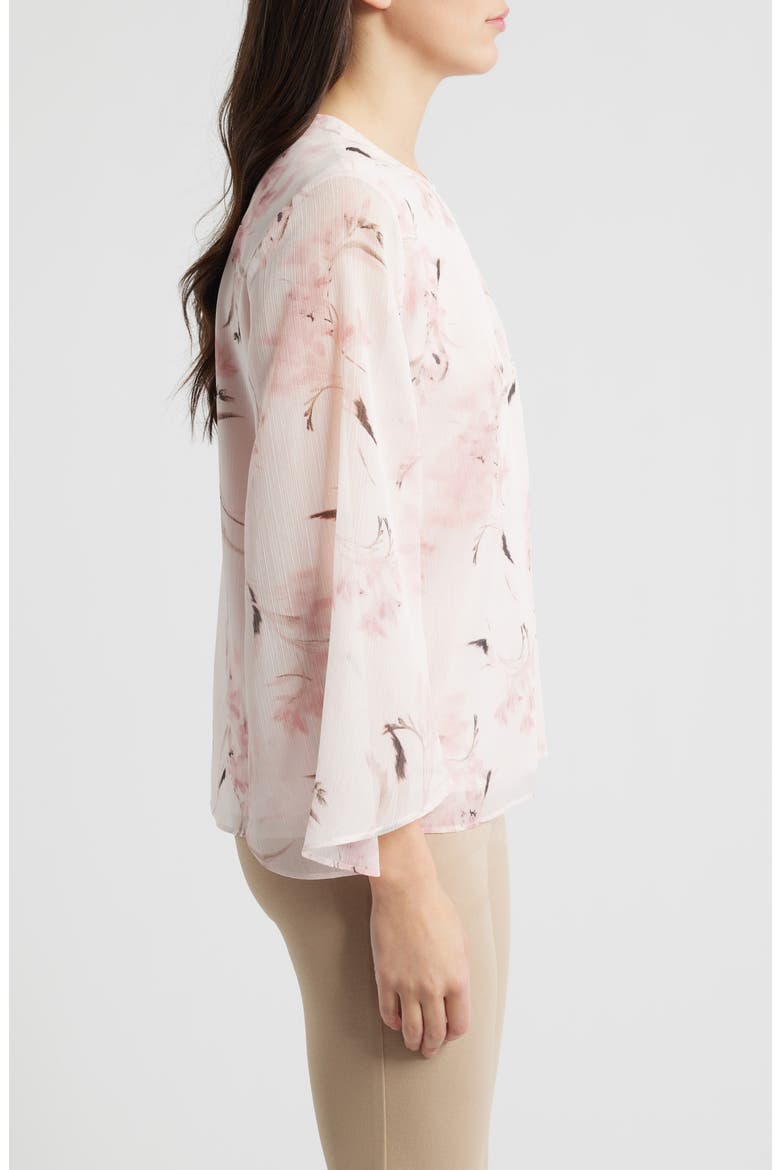 Texture Keyhole Top, Alternate, color, SOFT BLOSSOM MULTI