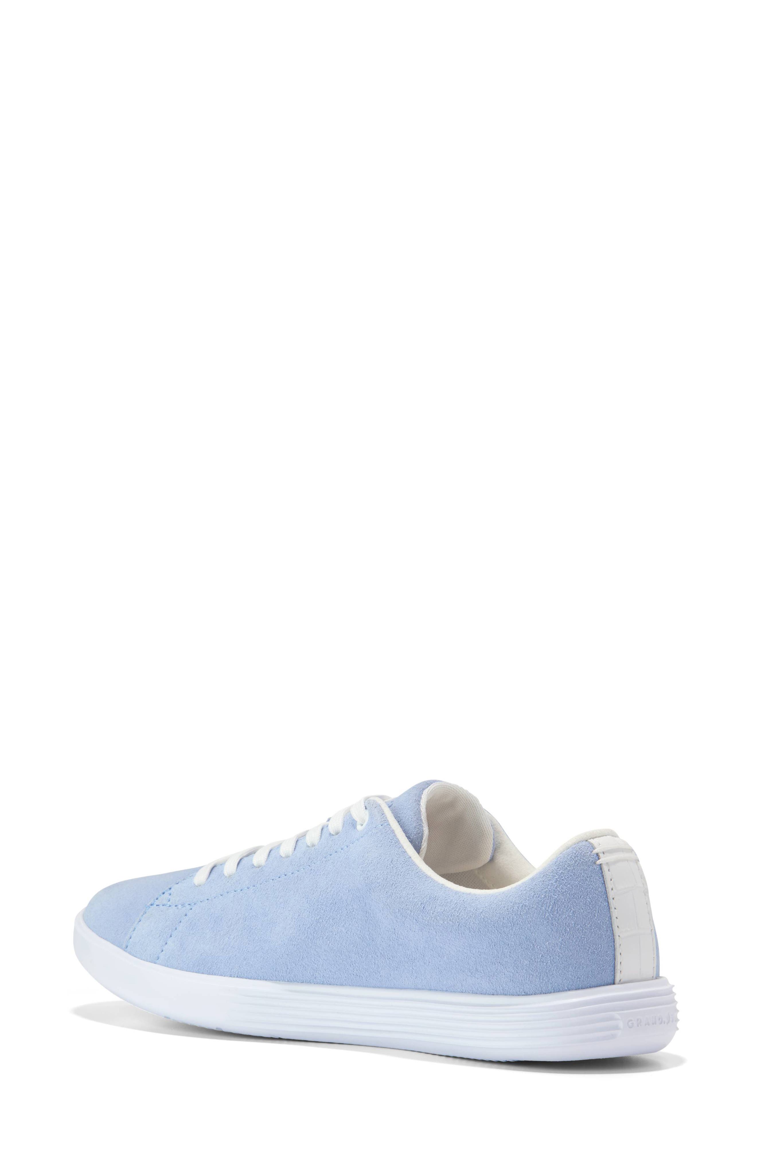 Cole Haan Grand Crosscourt Leather Sneaker, Alternate, color, Hydrangea Suede