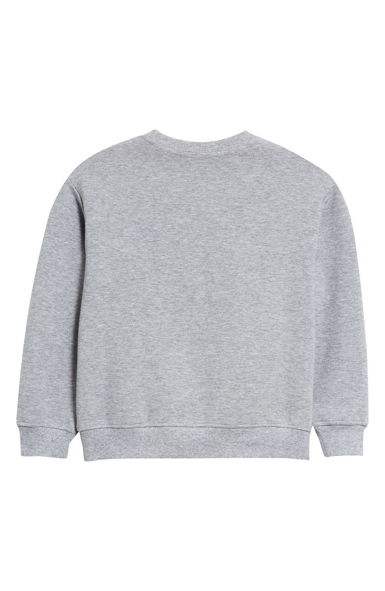 Moschino Logo & Hologram Bear Patch Sweatshirt, Alternate, color,