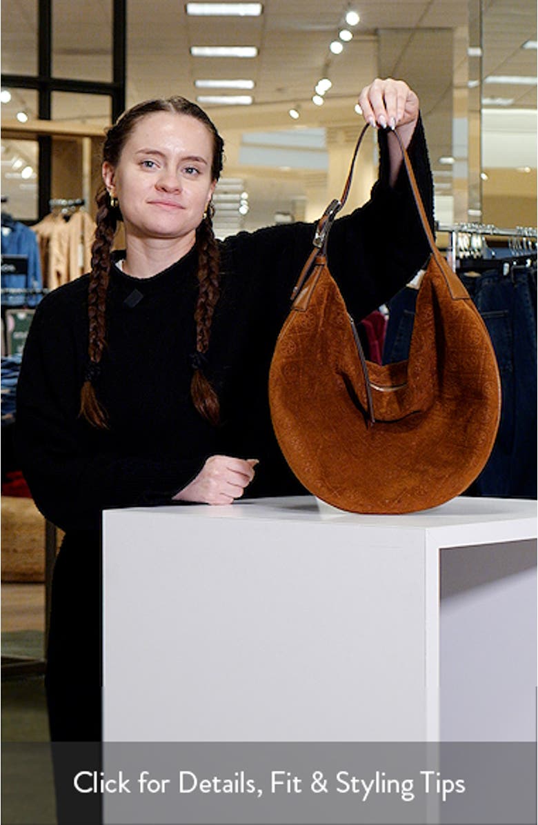 T Monogram Suede Balloon Bag, sales video thumbnail