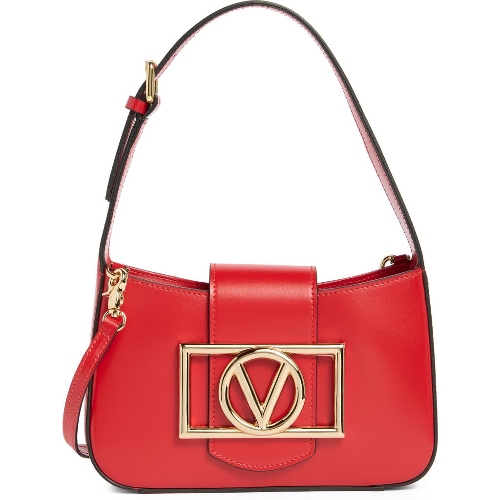 Valentino By Mario Valentino Kai Super Vlogo Shoulder Bag In Red