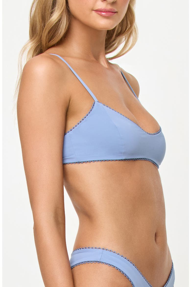 Whimsy Bikini Top, Alternate, color, CHAMBRAY