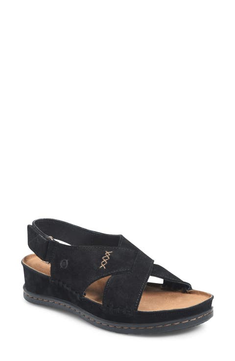 【SALE】SUEDE SANDALS Good American Standout Square Toe Suede GA023S Size 6
