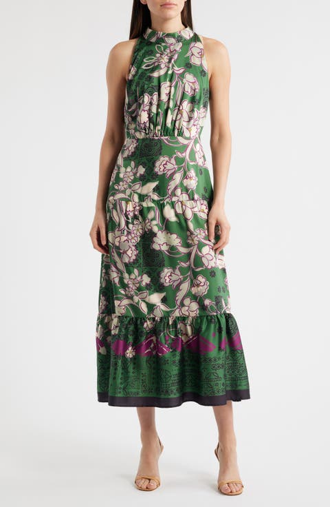 Bandanna Print Maxi Dress