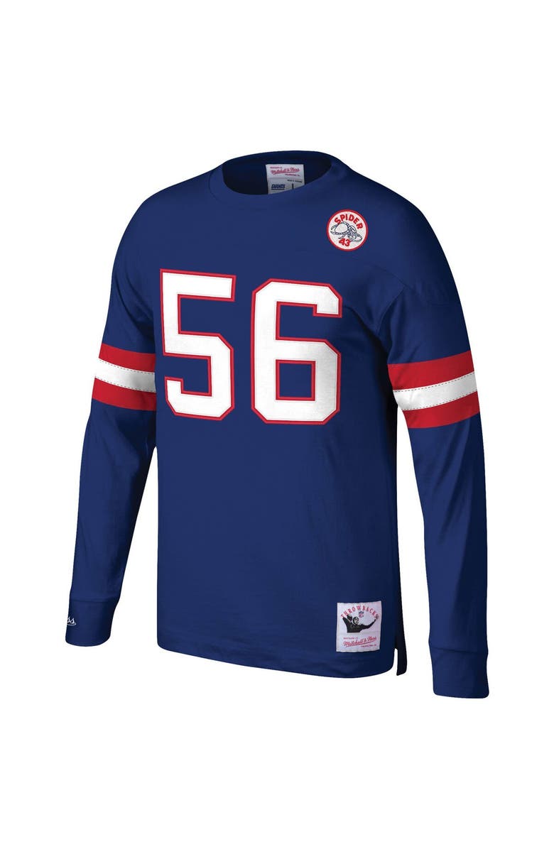 Mitchell & Ness Men's Mitchell & Ness Lawrence Taylor Royal New York Giants Throwback Retired Player Name & Number Long Sleeve Top, Alternate, color, 