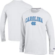 Champion Men's Champion  White North Carolina Tar Heels Arch Over Logo Long Sleeve T-Shirt