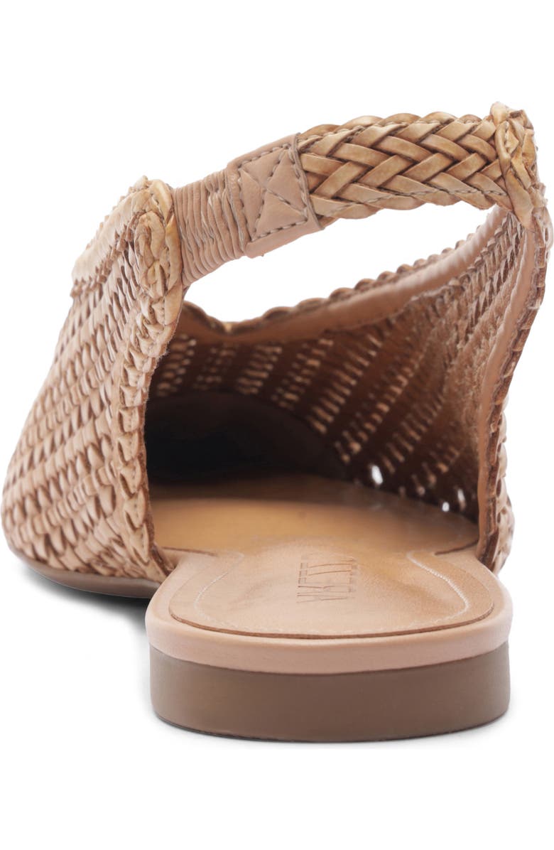 Arezzo Eva Pointed Toe Slingback Flat, Alternate, color, True Sand