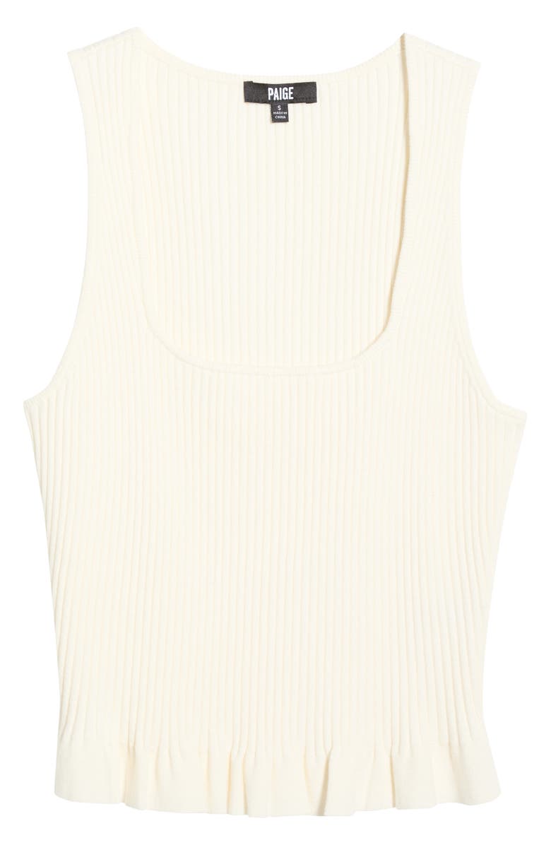 PAIGE Bronwyn Rib Tank, Main, color, Ivory