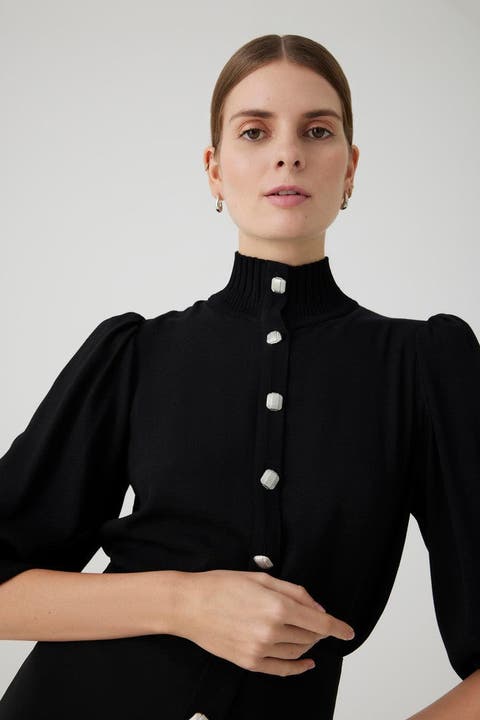 Amanna High Neck Knit Shirt
