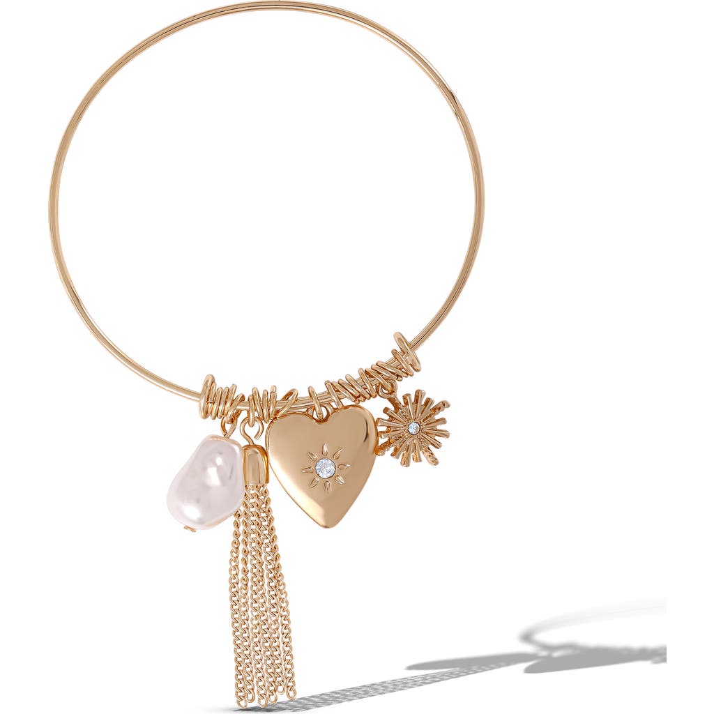 Bcbg Charm Bangle Bracelet In Gold