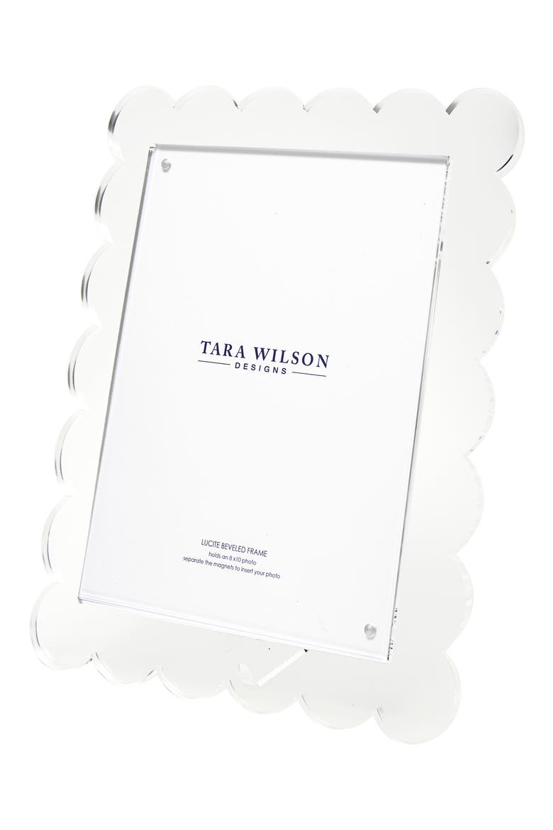 Scallop Picture Frame, Alternate, color, CLEAR