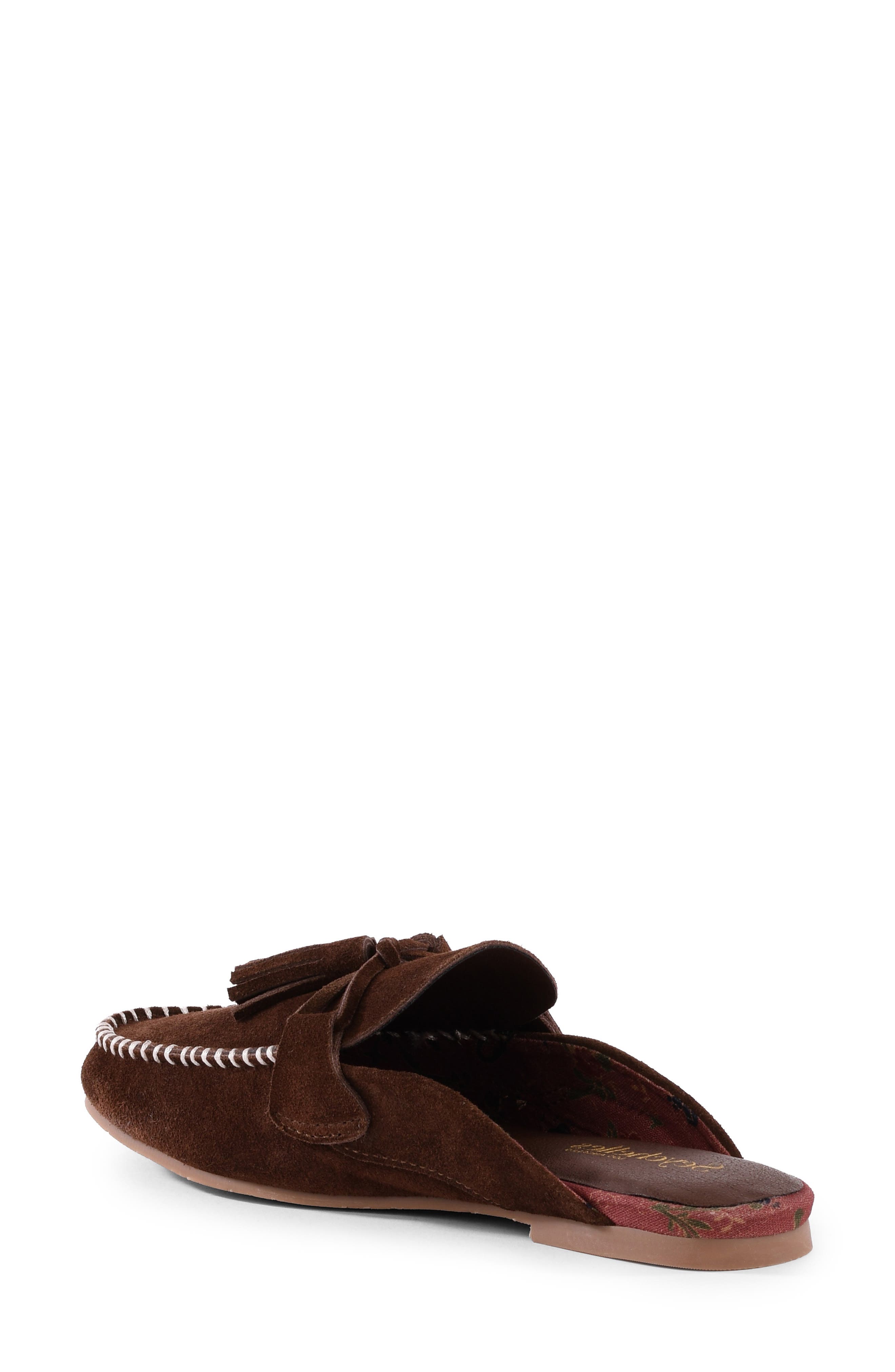 Silverlake Tassel Mule, Alternate, color, BROWN