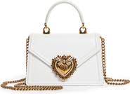 Dolce&Gabbana Mini Devotion Leather Top Handle Bag