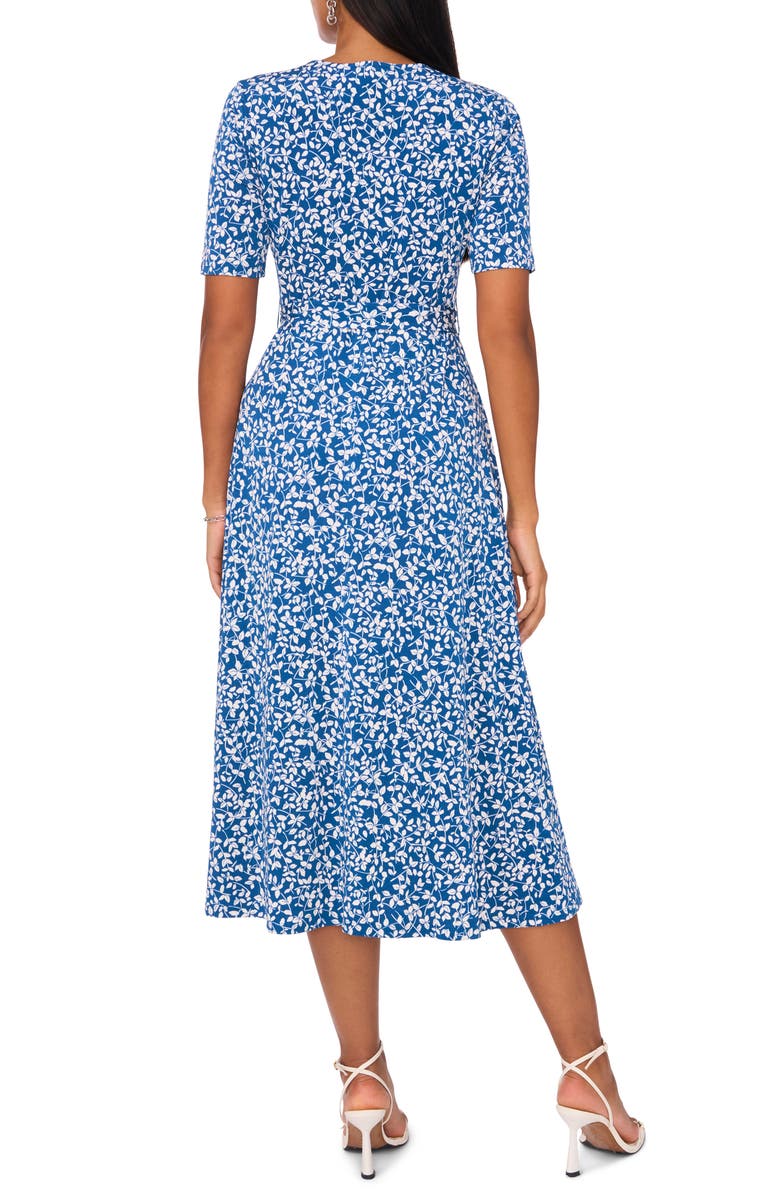 Chaus Floral Wrap Front Midi Dress, Alternate, color,