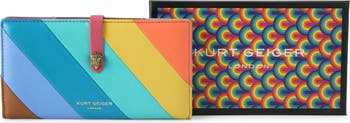 Kensingtone Stripe Leather Wallet