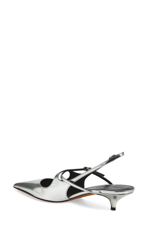Shop Proenza Schouler Crossover Kitten Heel Slingback Pump