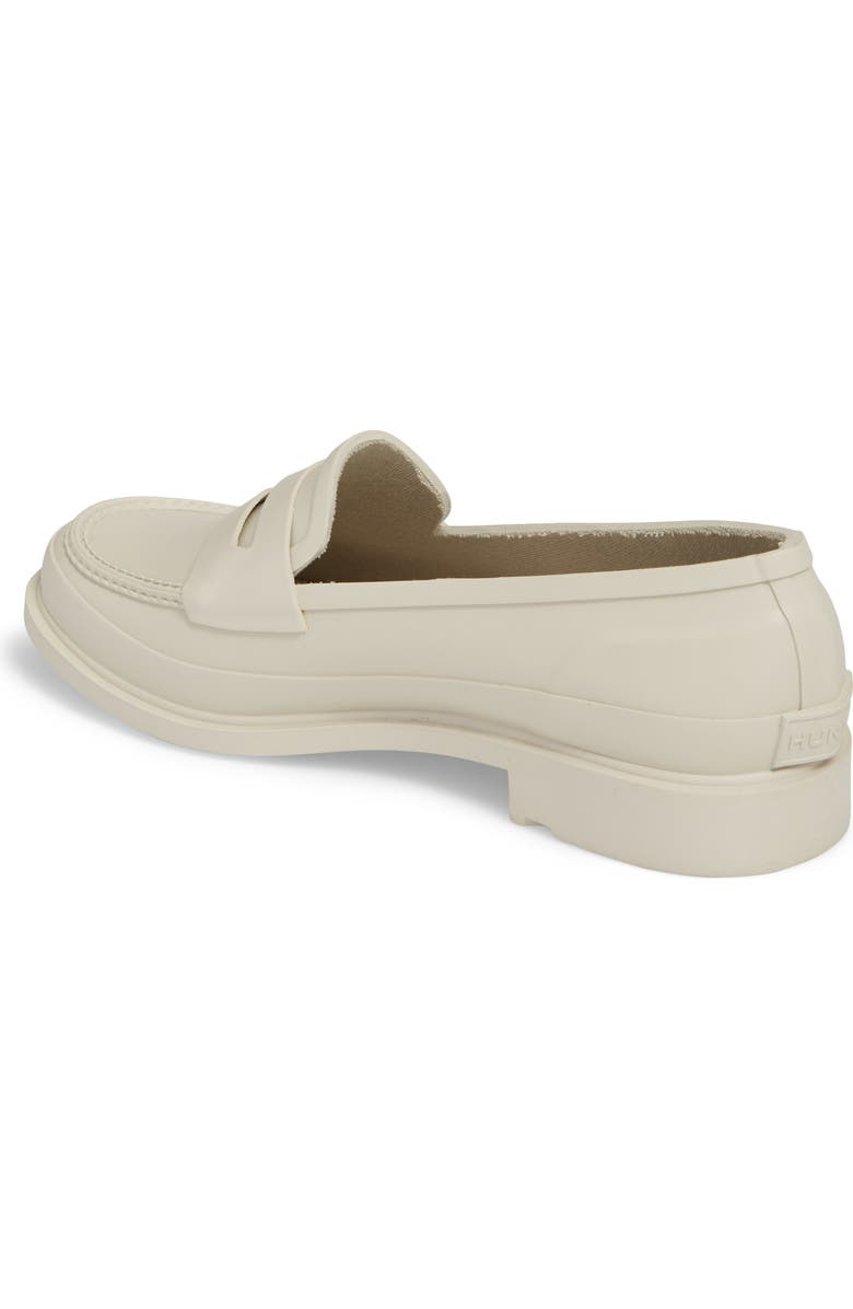 Hunter Original Waterproof Rubber Penny Loafer, Alternate, color,