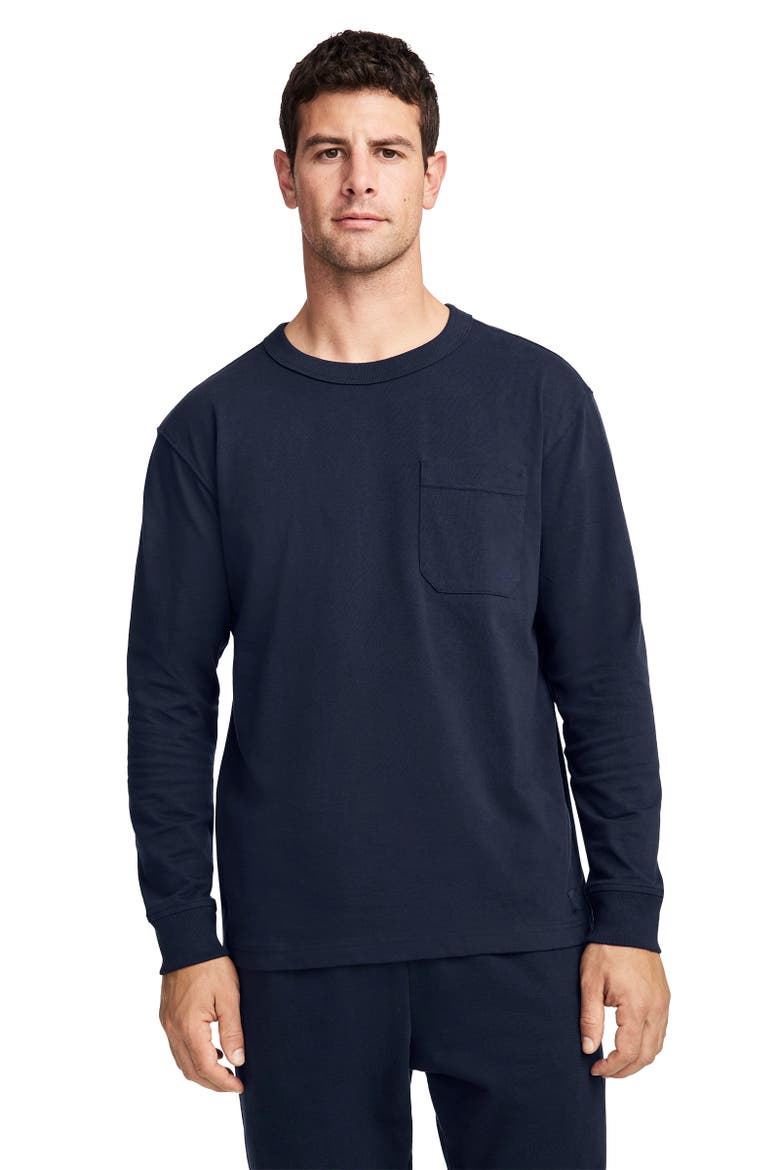 Men's The One and Only Heavyweight 100% Organic Cotton Long Sleeve Tee, Main, color, Jockey Blue