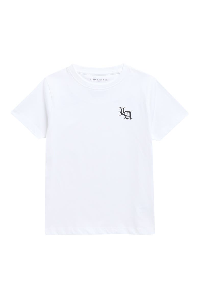 Kids' LA Graphic T-Shirt, Main, color, WHITE