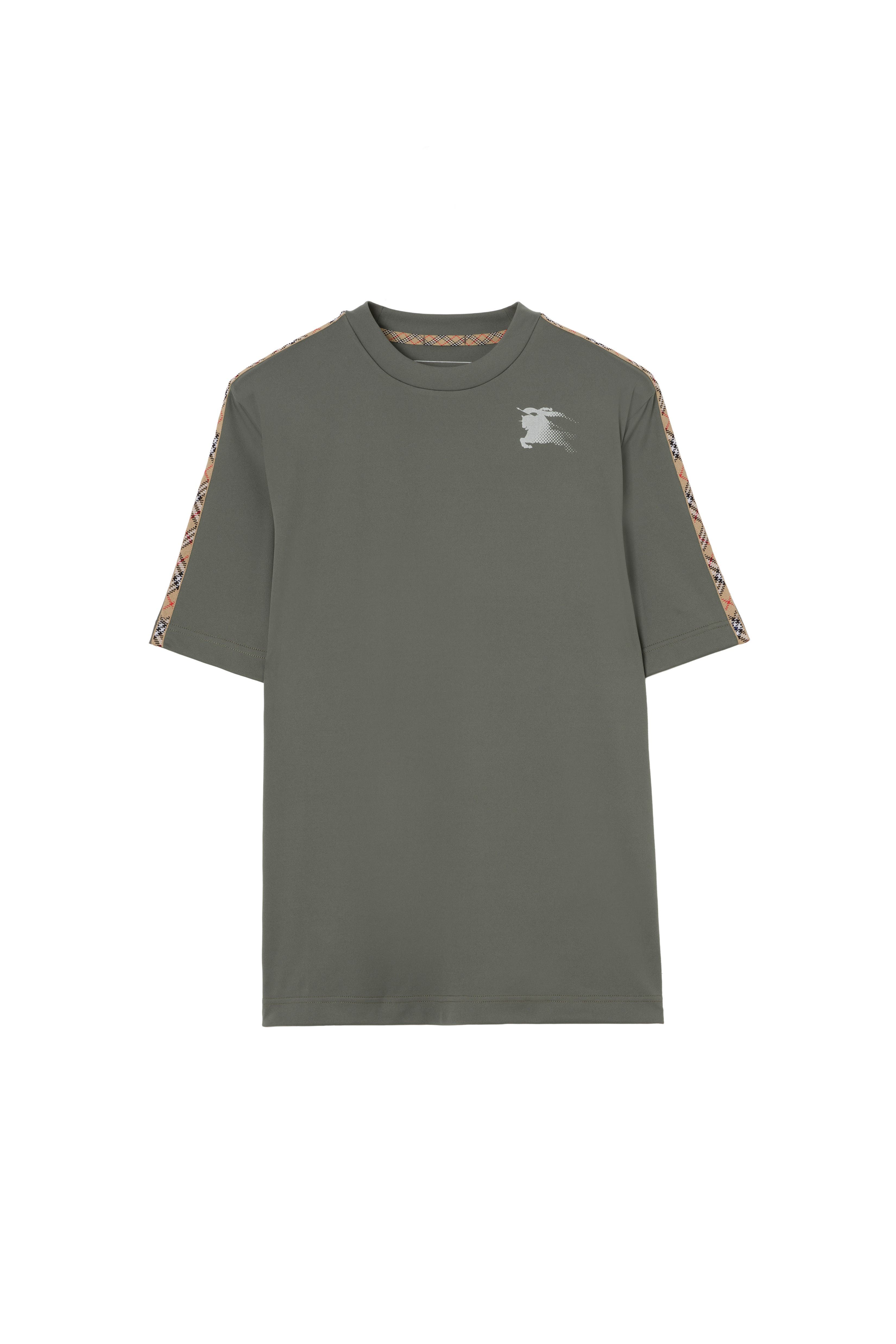 Check Trim Jersey T-shirt - image 4