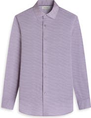 Bugatchi James OoohCotton® Herringbone Button-Up Shirt
