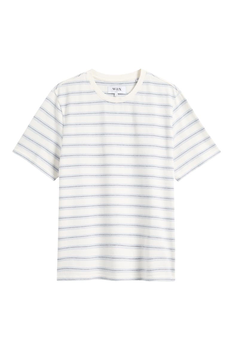 Dean Stripe Organic Cotton T-Shirt, Alternate, color, ECRU / BLUE