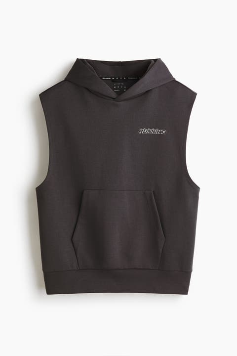 Sleeveless Sports Hoodie With Drymove