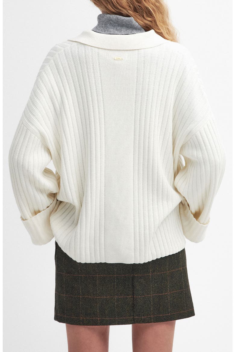 Claudette Cotton Blend Rib Cardigan, Alternate, color, CLOUD
